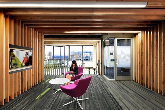 別小看回收木板條！美國VMware公司用它創(chuàng)造了獨特的木質(zhì)辦公空間