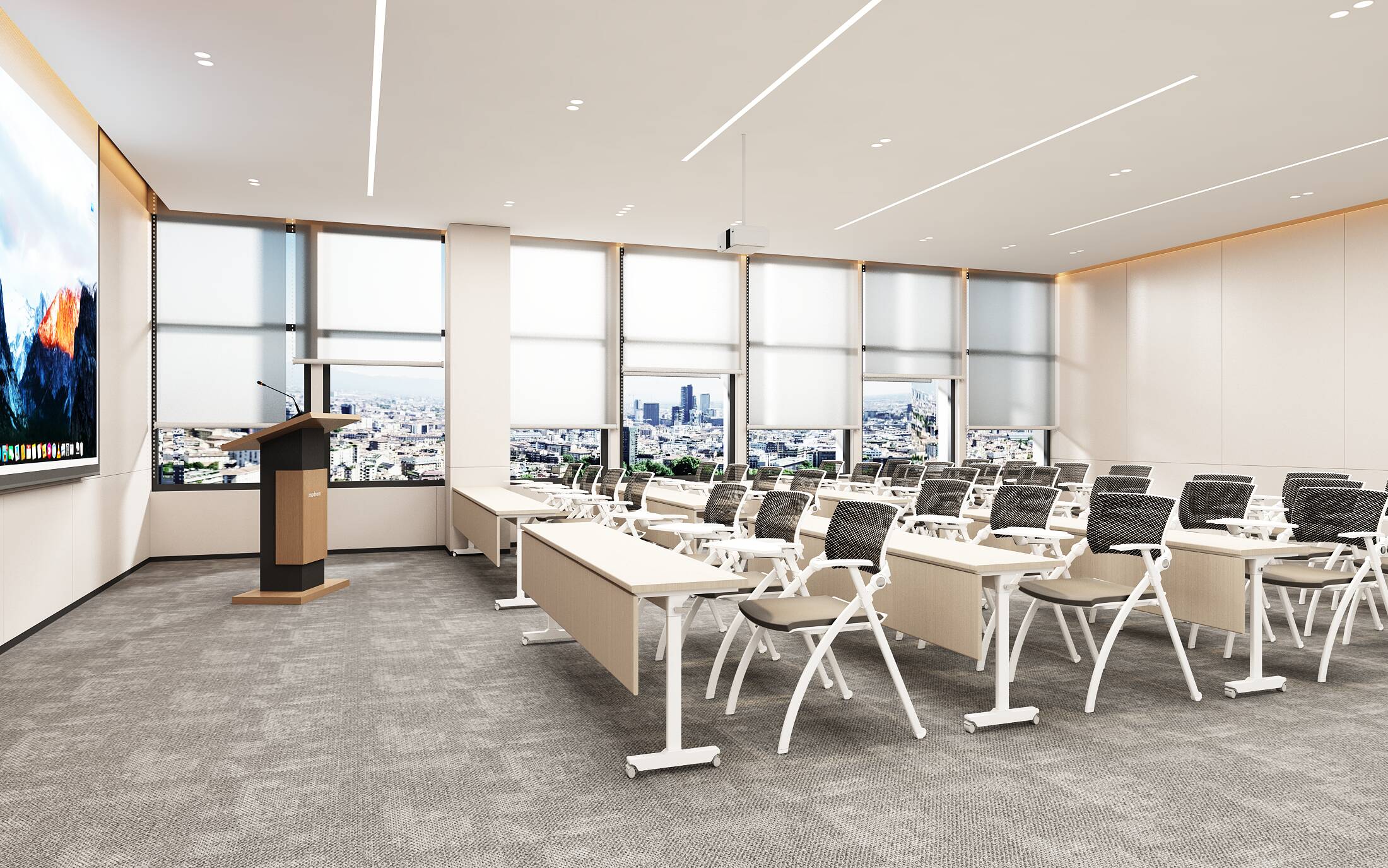 上海辦公室裝修設(shè)計：升降桌工作站（2025年健康辦公革命）