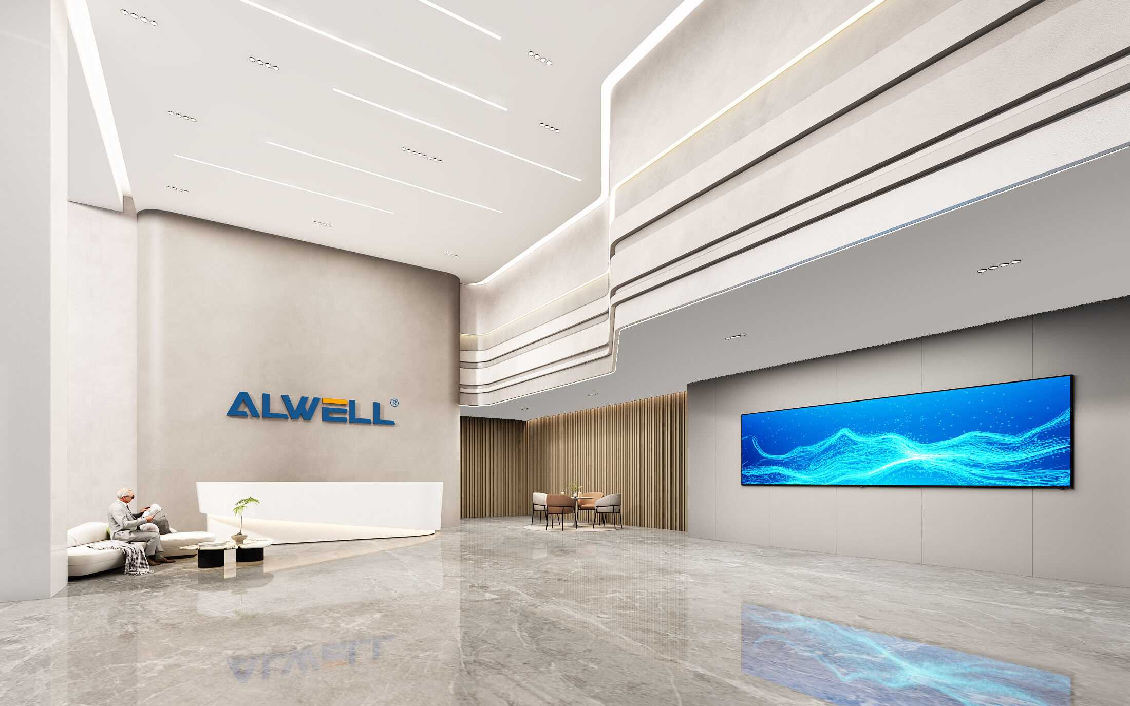 ?上海耀舜機電設(shè)備-3600㎡-辦公室裝修案例效果圖